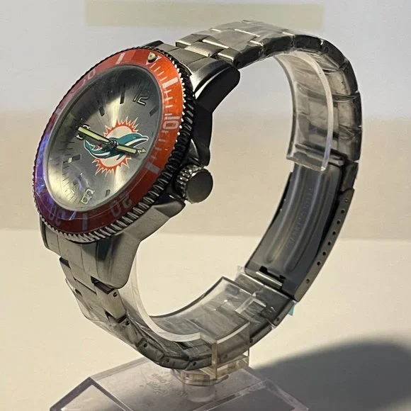 Miami Dolphins NFL Stainless-Steel Men's KEY Watch by SPARO NEW